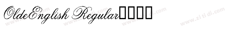OldeEnglish Regular字体转换